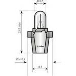 OSRAM 24 VOLT 1.2W (MF) UZUN DUYLU LAMBA (ASANSÖR-MERCEDES KAM) Resim 3