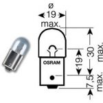 OSRAM 24 VOLT 67 5W PARK LAMBA Resim 2