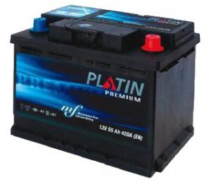 PLATİN 12 VOLT 55 AMPER Ca Ca L2 DÜZ TAM KAPALI (SMF) AKÜ