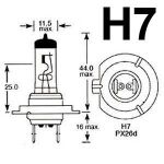 OSRAM 12 VOLT H7 55W NORMAL IŞIK Resim 2