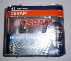 OSRAM 12 VOLT H1 55W NBP % 90 FAZLA IŞIK % 10 BEYAZ IŞIK İKİ KAT UZUN ÖMÜR