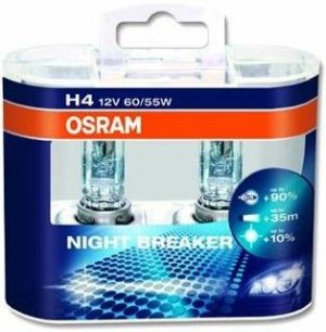 OSRAM 12 VOLT H4 55/60W NBP 43T % 90 FAZLA IŞIK % 10 BEYAZ IŞIK İKİ KAT UZUN ÖMÜR